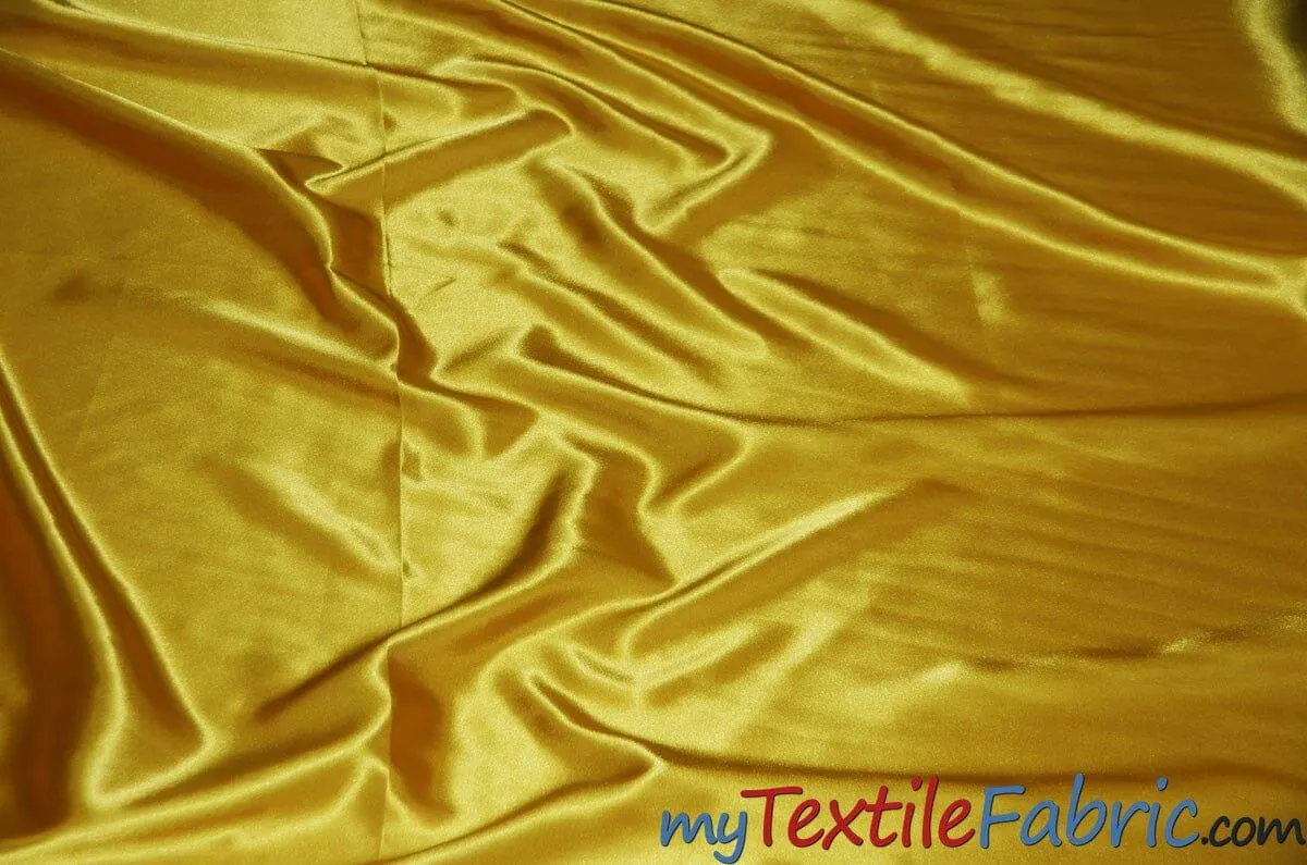 Stretch Charmeuse Satin Fabric | Soft Silky Satin Fabric | 96% Polyester 4% Spandex | Multiple Colors | Wholesale Bolt |