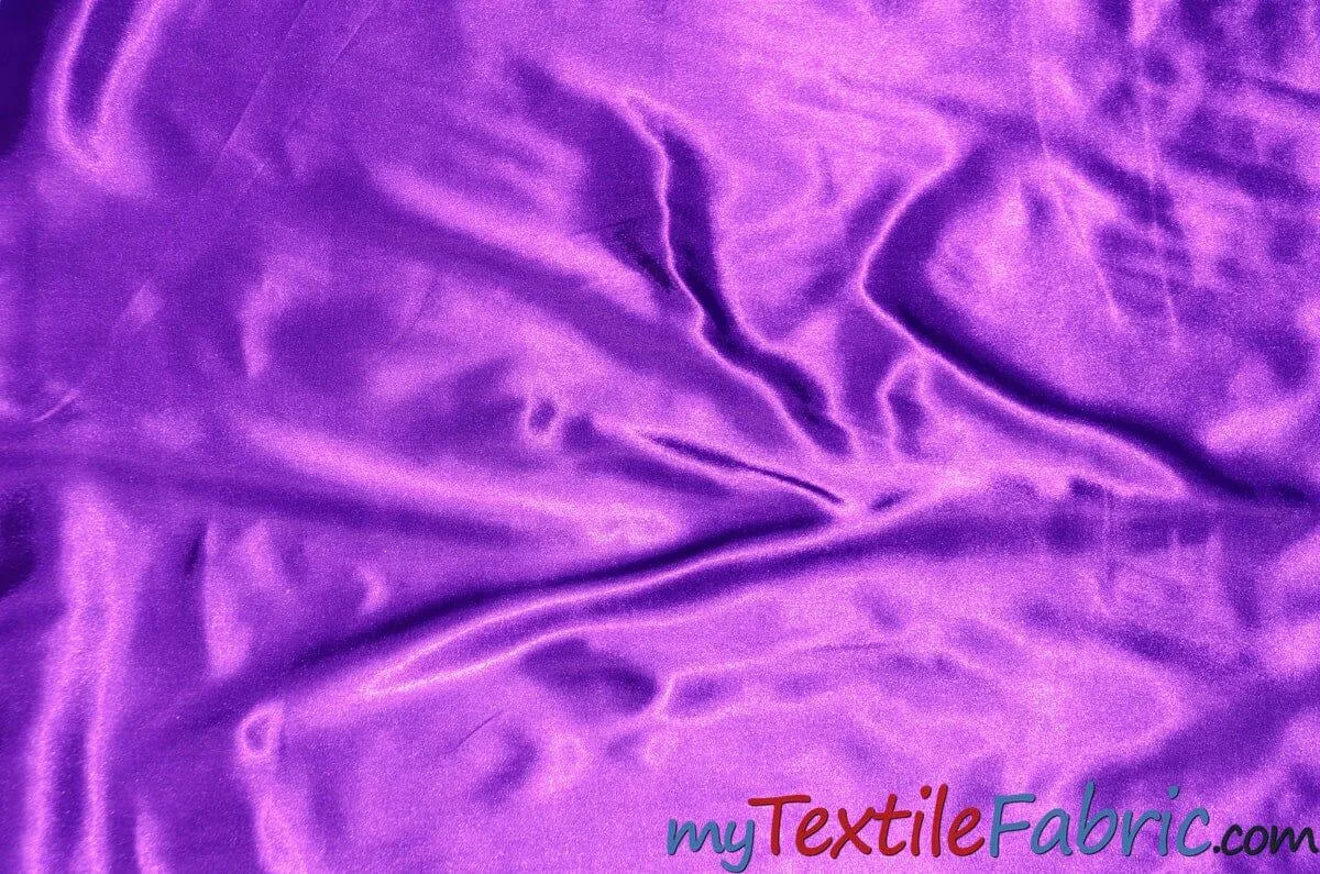 Stretch Charmeuse Satin Fabric | Soft Silky Satin Fabric | 96% Polyester 4% Spandex | Multiple Colors | Wholesale Bolt |