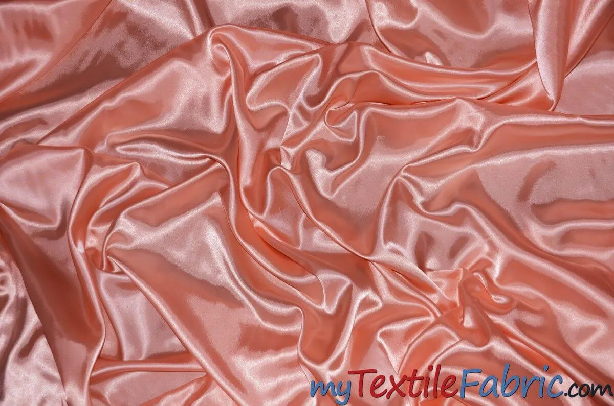 Stretch Charmeuse Satin Fabric | Soft Silky Satin Fabric | 96% Polyester 4% Spandex | Multiple Colors | Wholesale Bolt |