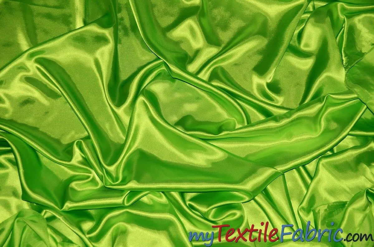 Stretch Charmeuse Satin Fabric | Soft Silky Satin Fabric | 96% Polyester 4% Spandex | Multiple Colors | Wholesale Bolt |
