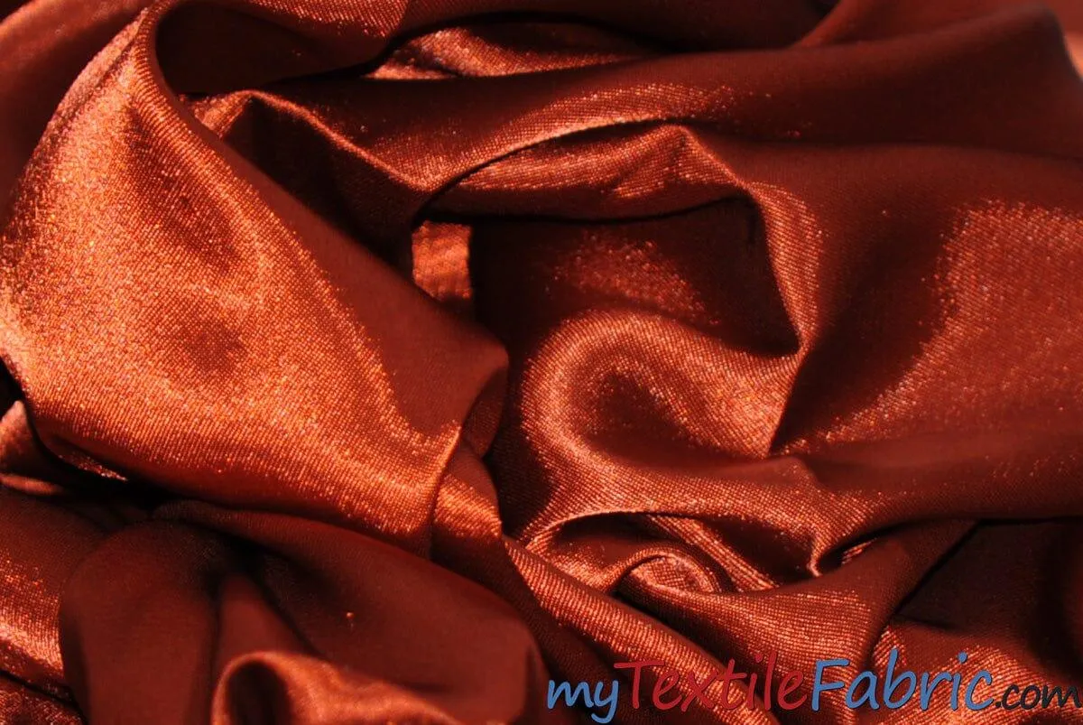 Stretch Charmeuse Satin Fabric | Soft Silky Satin Fabric | 96% Polyester 4% Spandex | Multiple Colors | Wholesale Bolt |