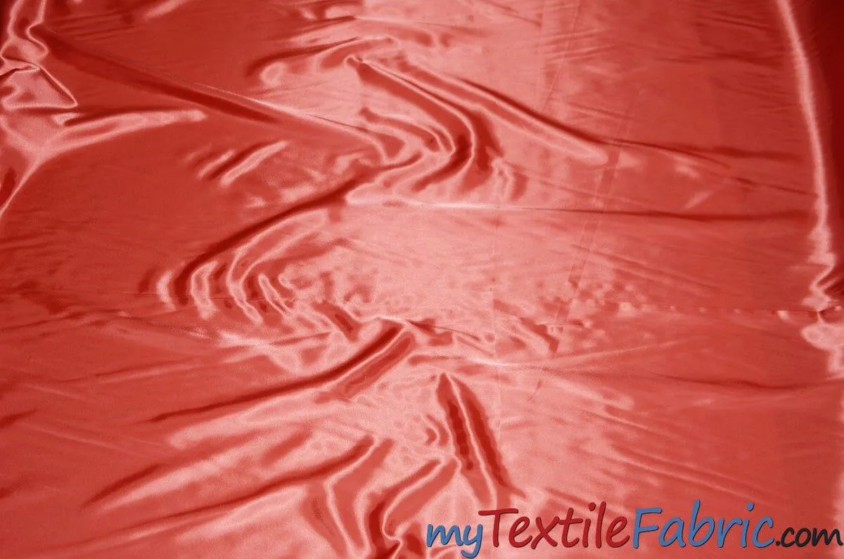 Stretch Charmeuse Satin Fabric | Soft Silky Satin Fabric | 96% Polyester 4% Spandex | Multiple Colors | Wholesale Bolt |