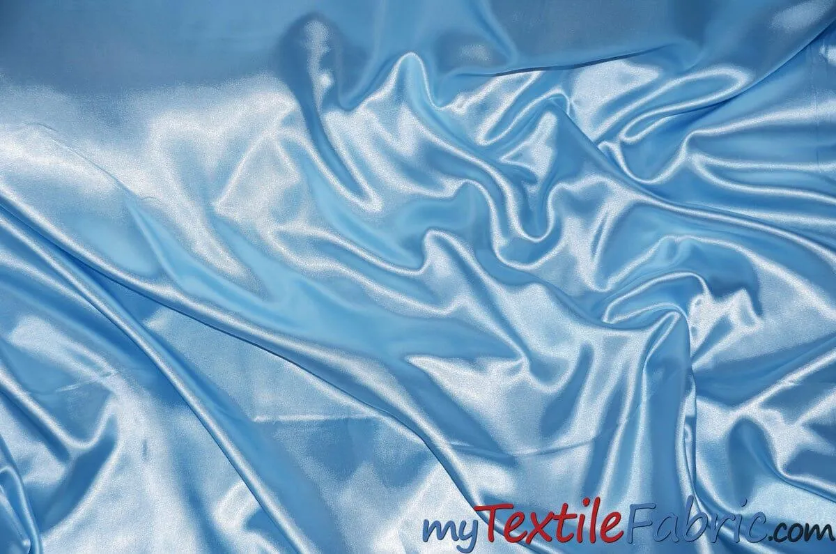 Stretch Charmeuse Satin Fabric | Soft Silky Satin Fabric | 96% Polyester 4% Spandex | Multiple Colors | Wholesale Bolt |