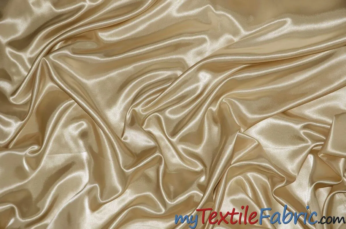 Stretch Charmeuse Satin Fabric | Soft Silky Satin Fabric | 96% Polyester 4% Spandex | Multiple Colors | Wholesale Bolt |
