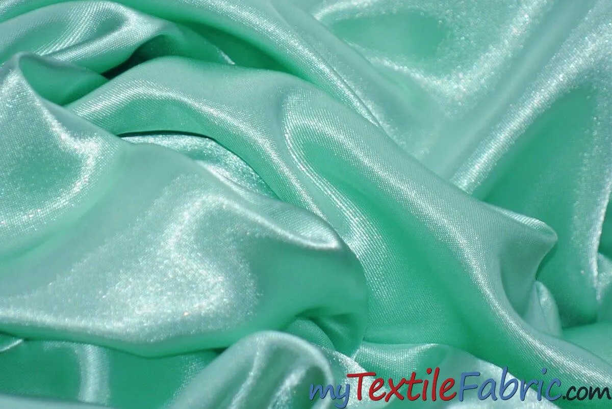Stretch Charmeuse Satin Fabric | Soft Silky Satin Fabric | 96% Polyester 4% Spandex | Multiple Colors | Wholesale Bolt |