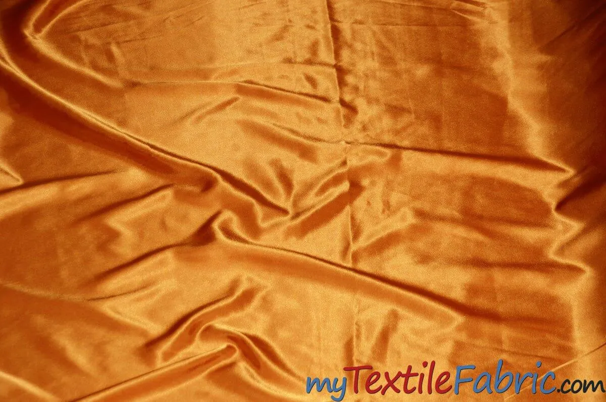 Stretch Charmeuse Satin Fabric | Soft Silky Satin Fabric | 96% Polyester 4% Spandex | Multiple Colors | Wholesale Bolt |