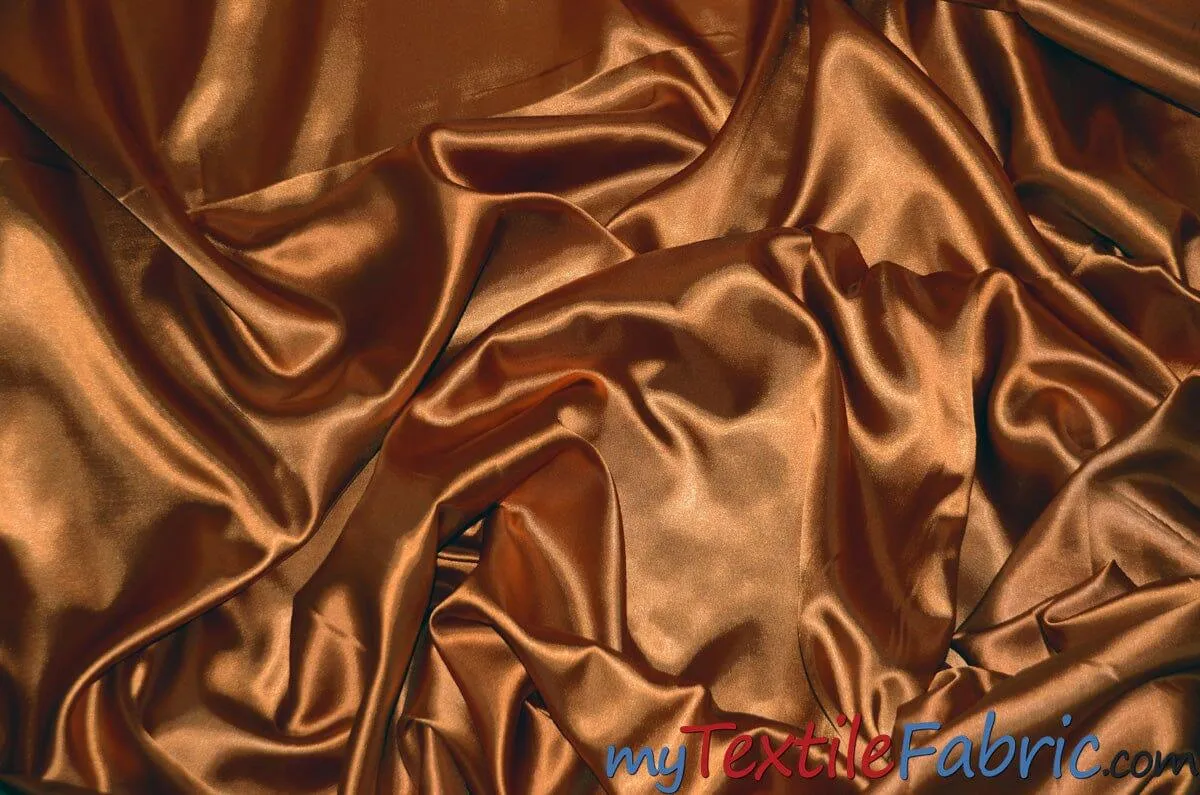 Stretch Charmeuse Satin Fabric | Soft Silky Satin Fabric | 96% Polyester 4% Spandex | Multiple Colors | Wholesale Bolt |