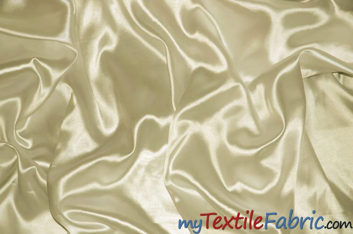 Stretch Charmeuse Satin Fabric | Soft Silky Satin Fabric | 96% Polyester 4% Spandex | Multiple Colors | Wholesale Bolt |