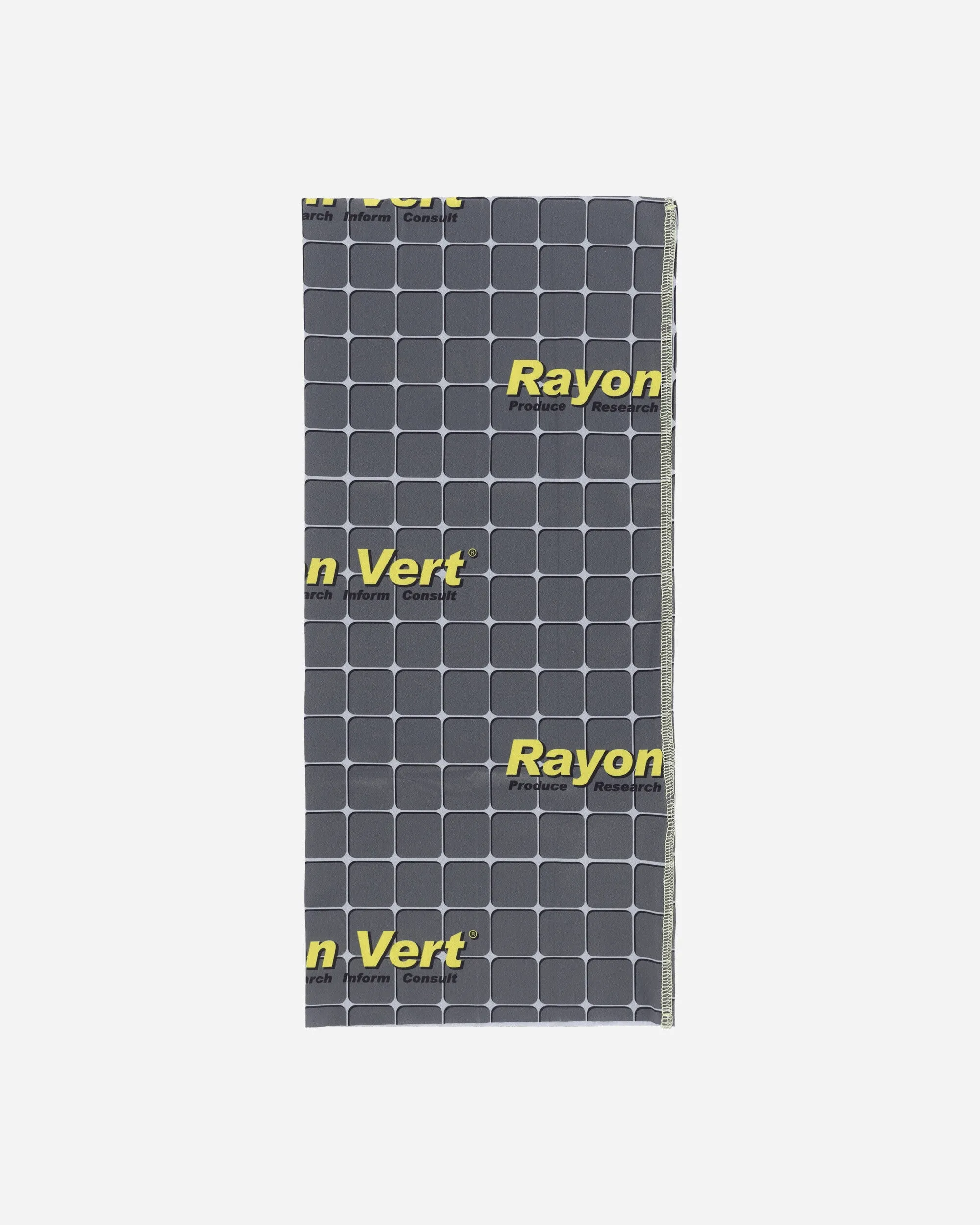 Tubular Neck Warmer Hazardous Grid Dark Grey