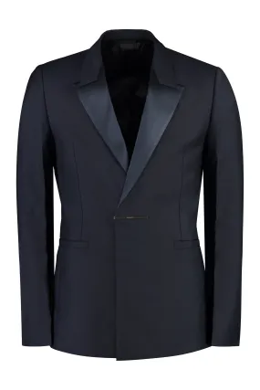 WOOL BLEND SINGLE-BREAST JACKET